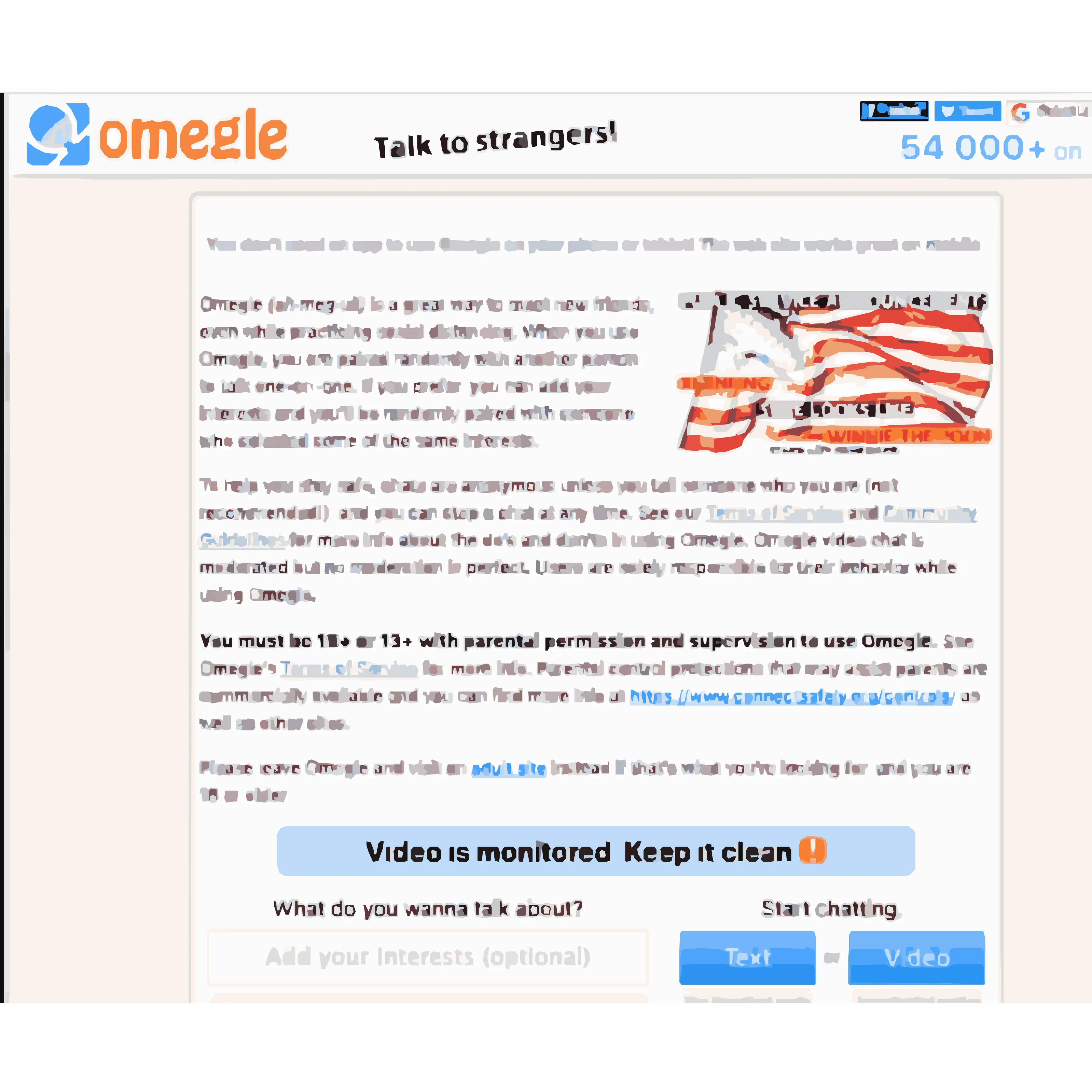 New Omegle - Chat con Sconosciuti